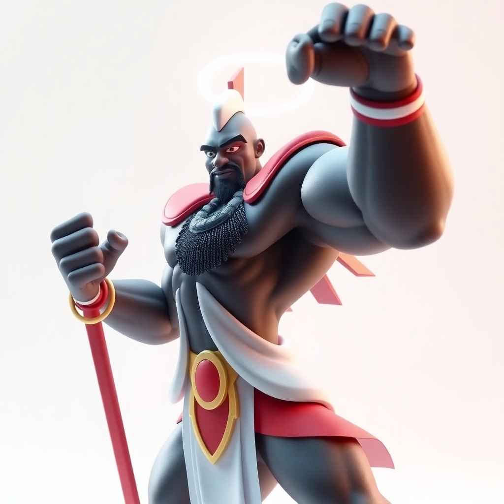 sango sharp facial features. 4K r